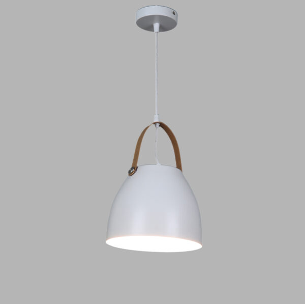 Axis Glow Metal Pendant White ML Drum Belt Hanging Light - Image 3