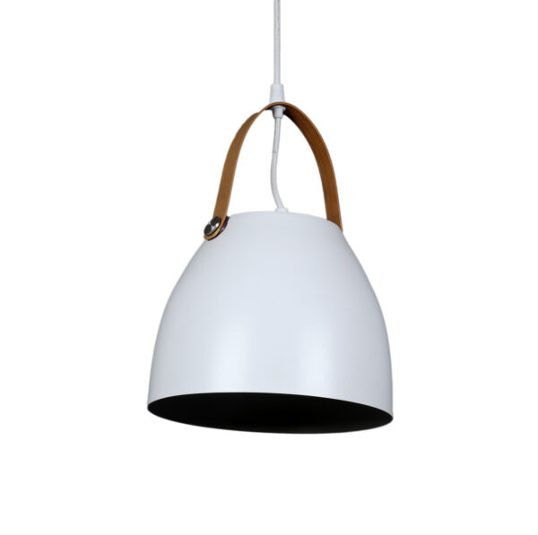 Axis Glow Metal Pendant White ML Drum Belt Hanging Light - Image 4