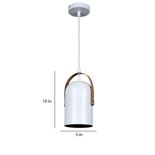 Sky Lantern Metal Ceiling White ML - 105 Cylinder Hanging Light - Image 5