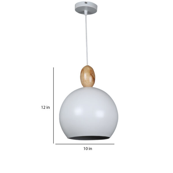 Troyes White Aluminum ML - 10 BALL Hanging Light - Image 5