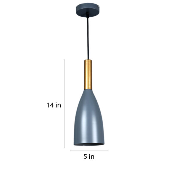 Saint-Denis Grey Aluminum ML - 05 Hanging Light - Image 5