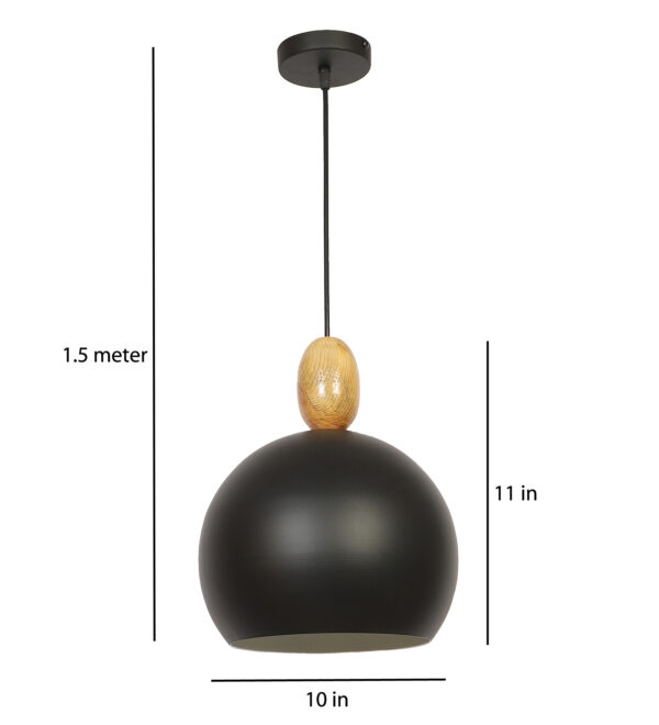 Troyes Black Aluminum ML - 10 BALL Hanging Light - Image 5