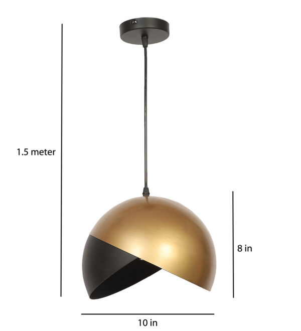 Orbital Charm Metal Ceiling Black-Gold ML - 480 Hanging Light - Image 5