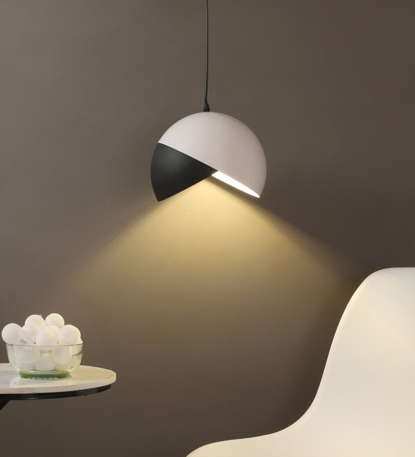 Orbital Charm Metal Ceiling Black-White ML - 480 Hanging Light