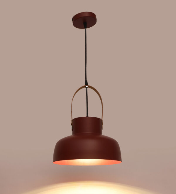 Halo Pendant Metal Ceiling Mahroon ML – 511 Hanging Light - Image 2