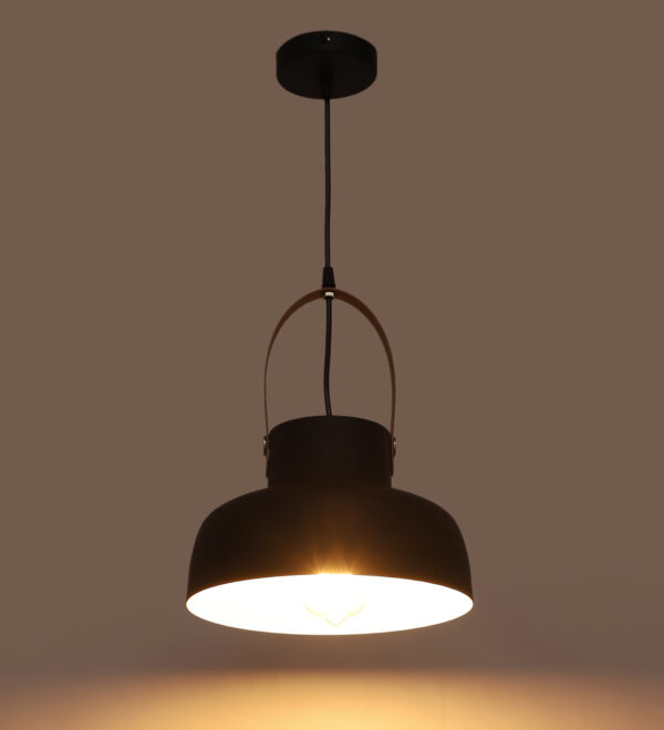 Halo Pendant Metal Ceiling Black ML – 511 Hanging Light - Image 3