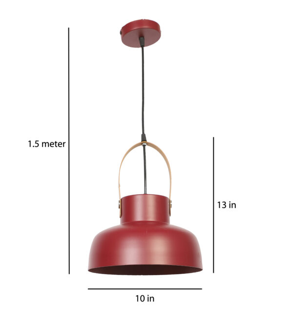 Halo Pendant Metal Ceiling Mahroon ML – 511 Hanging Light - Image 4