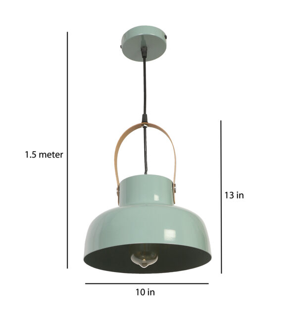 Halo Pendant Metal Ceiling Sea Green ML – 511 Hanging Light - Image 5