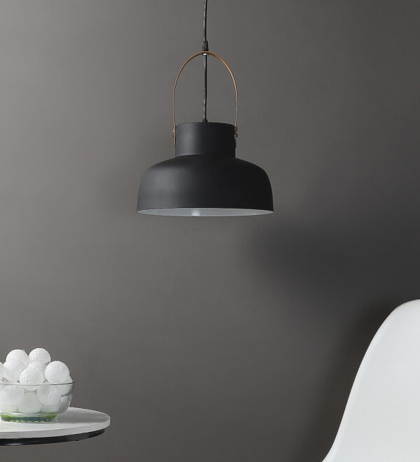 Halo Pendant Metal Ceiling Black ML – 511 Hanging Light - Image 2