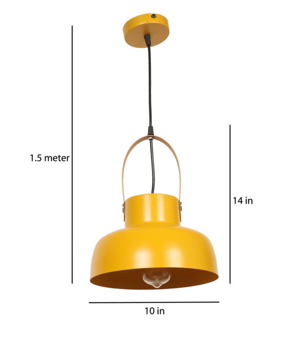 Halo Pendant Metal Ceiling Yellow ML - 511 Hanging Light - Image 5