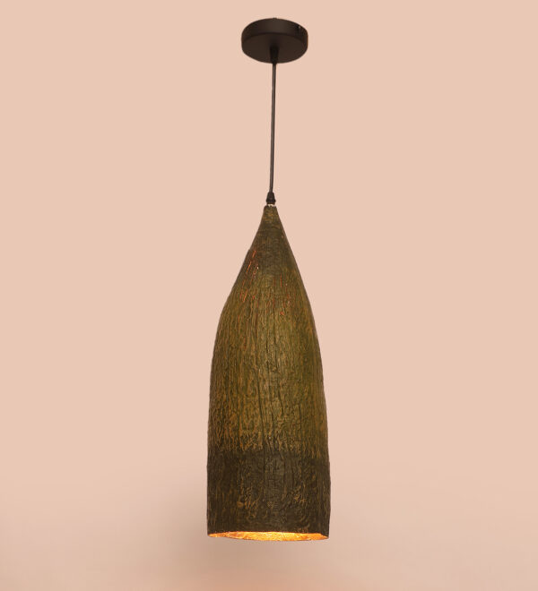 Vintage Radiance Fibre Ceiling Leaf Green ML - 54 Hanging Light - Image 3