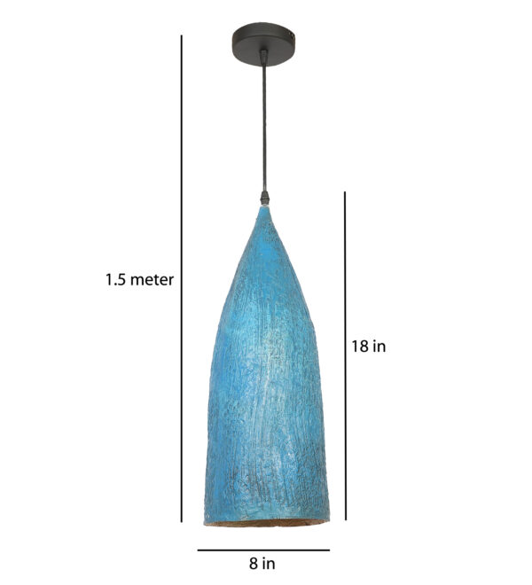 Vintage Radiance Fibre Ceiling Sky Blue ML - 54 Hanging Light - Image 5