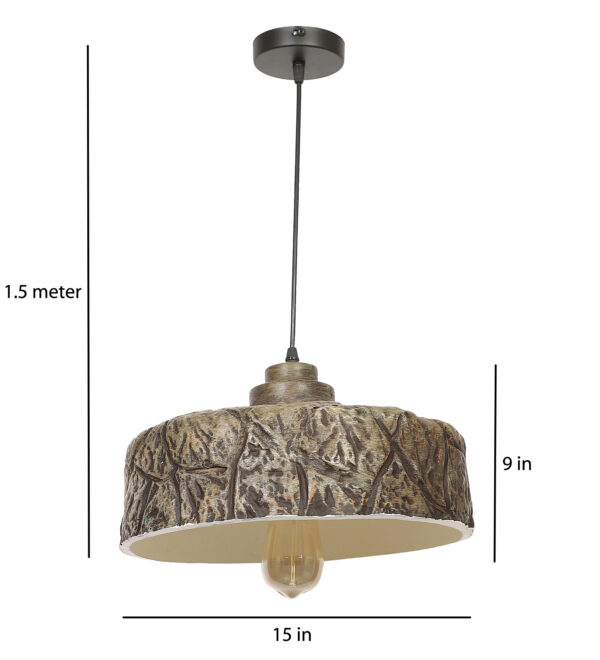 Lustre Luxe Resin Ceiling Antique Gold ML - 59 Hanging Light - Image 6