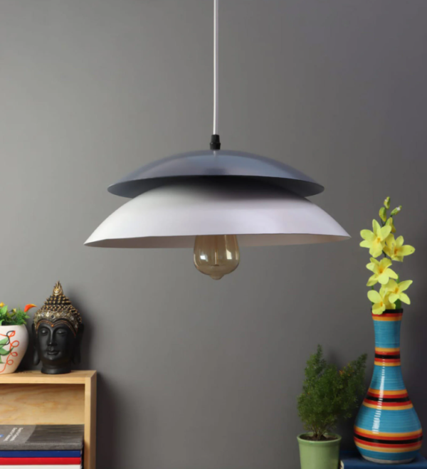 Orio Grey Aluminium ML - DRUM Hanging Light