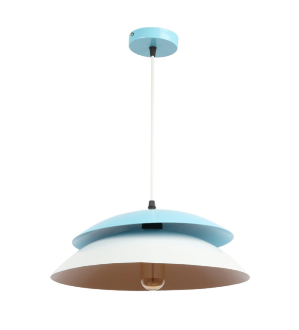 Orio Cool Blue Aluminium ML - DRUM Hanging Light - Image 3