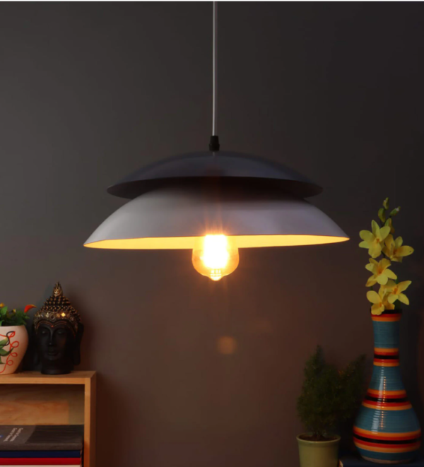 Orio Grey Aluminium ML - DRUM Hanging Light - Image 2